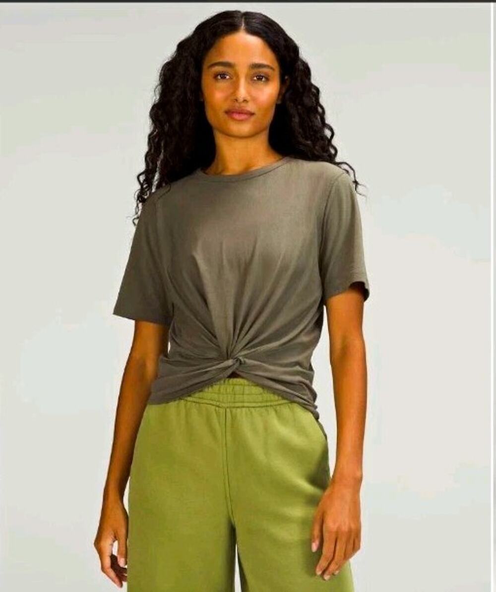 Lululemon Crescent Pima Cotton T-Shirt Carob Brown Size 2